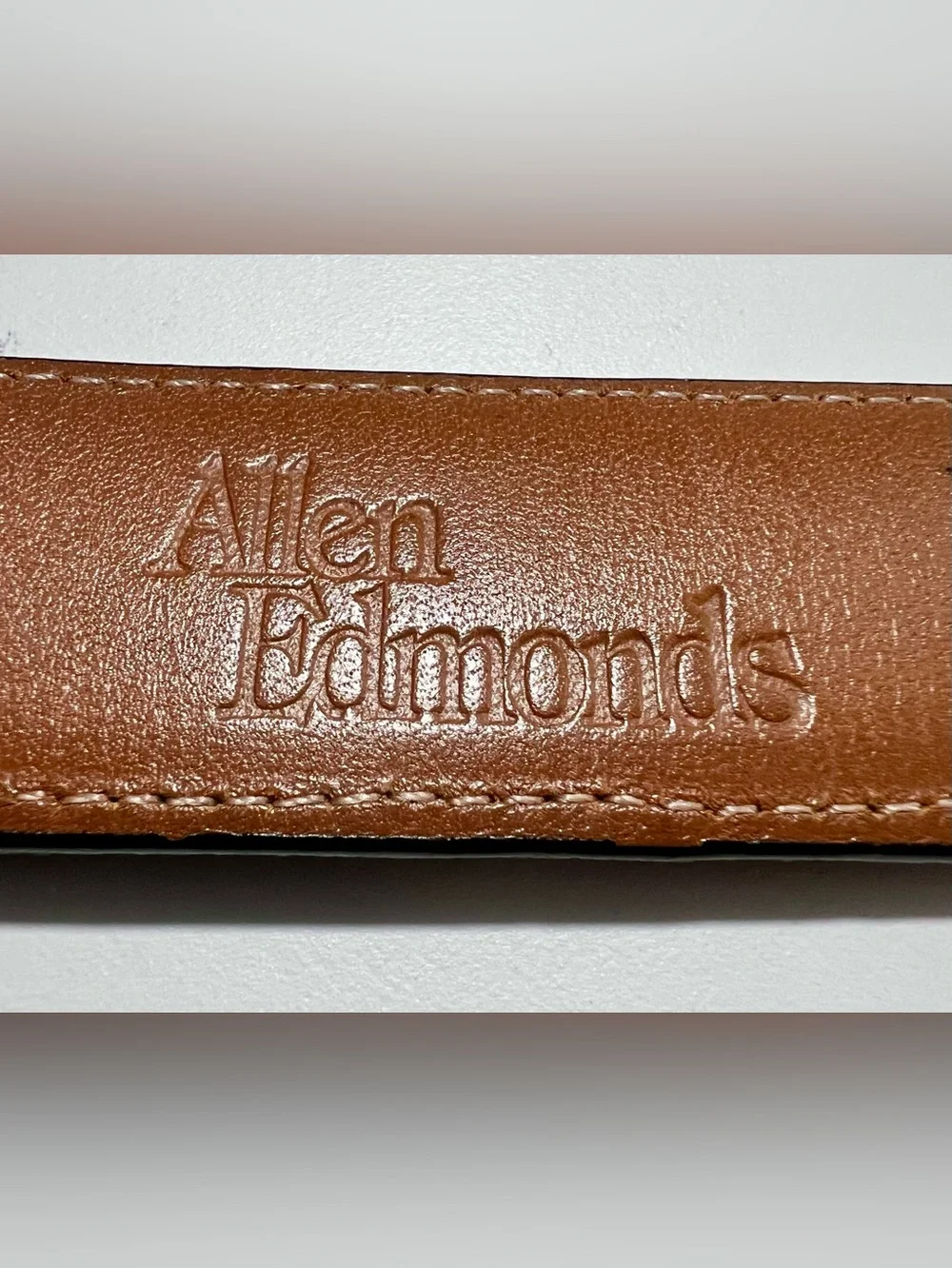 Allen Edmunds Men’s Exotic Teju Lizard Hide And Leather Belt Size 36/90, No. 261